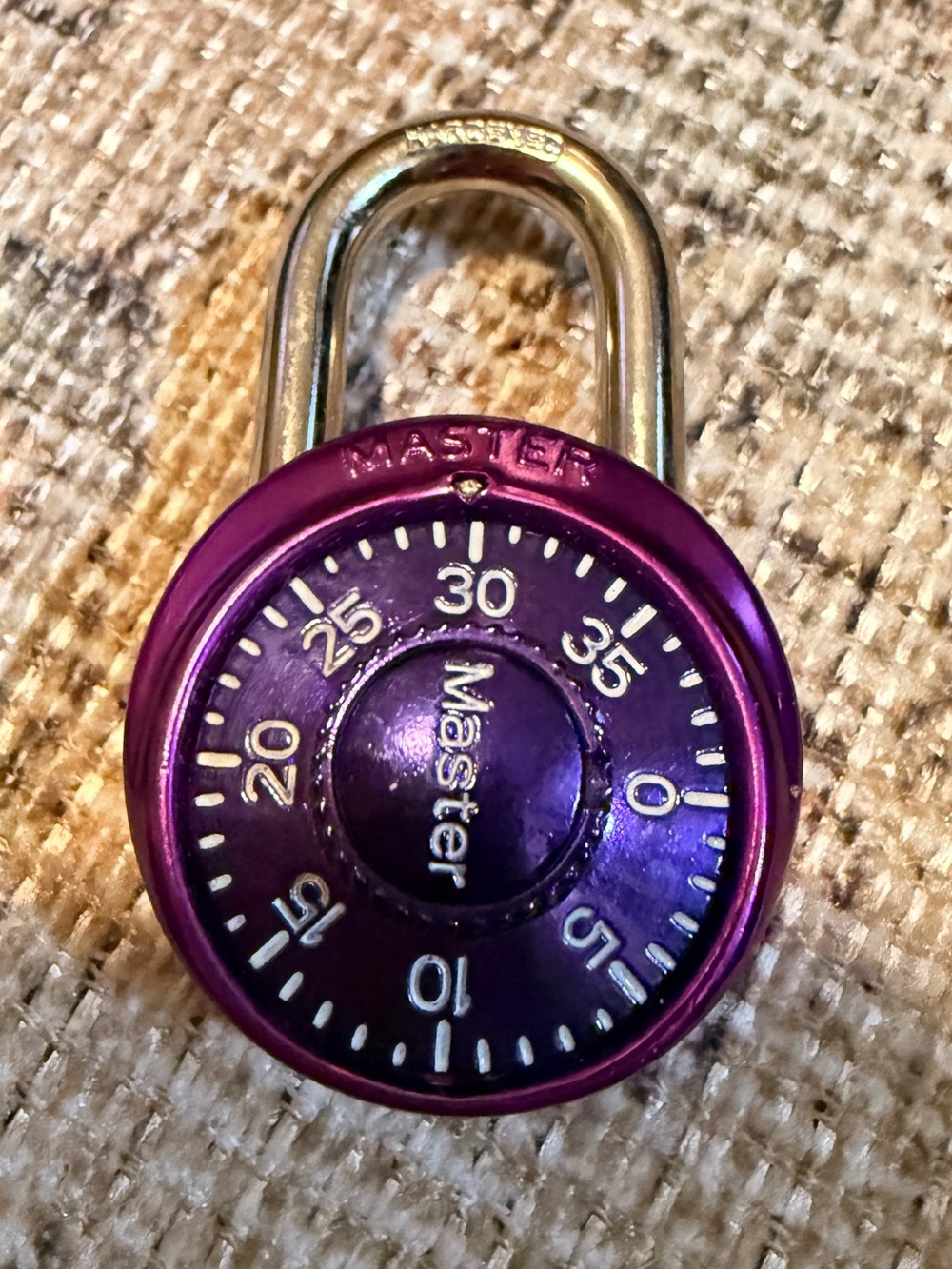Master Lock Purple Combination Padlock